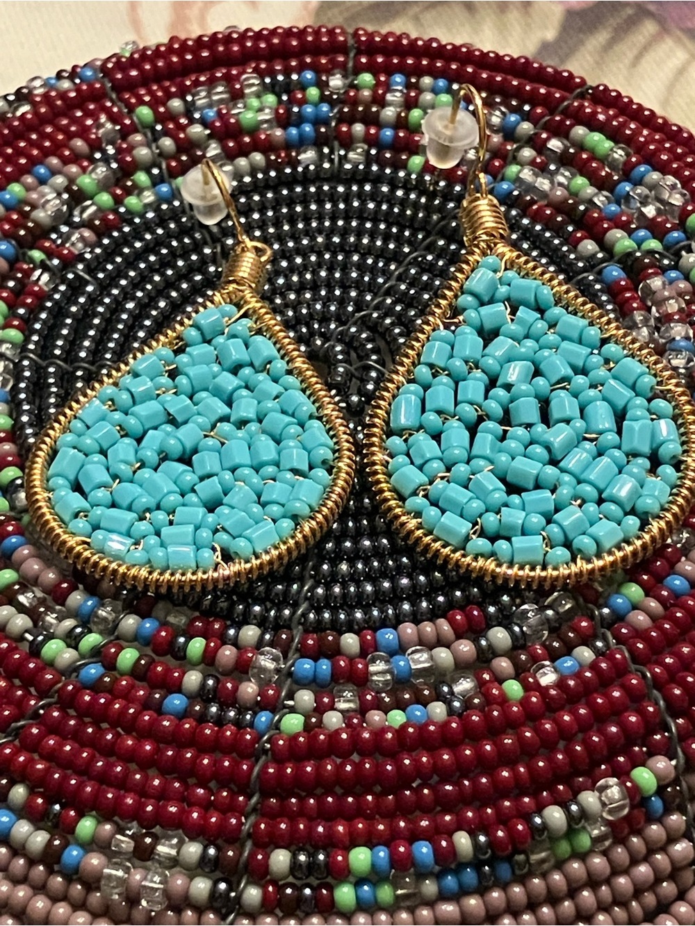 Handcrafted Czech Glass Bead Earrings